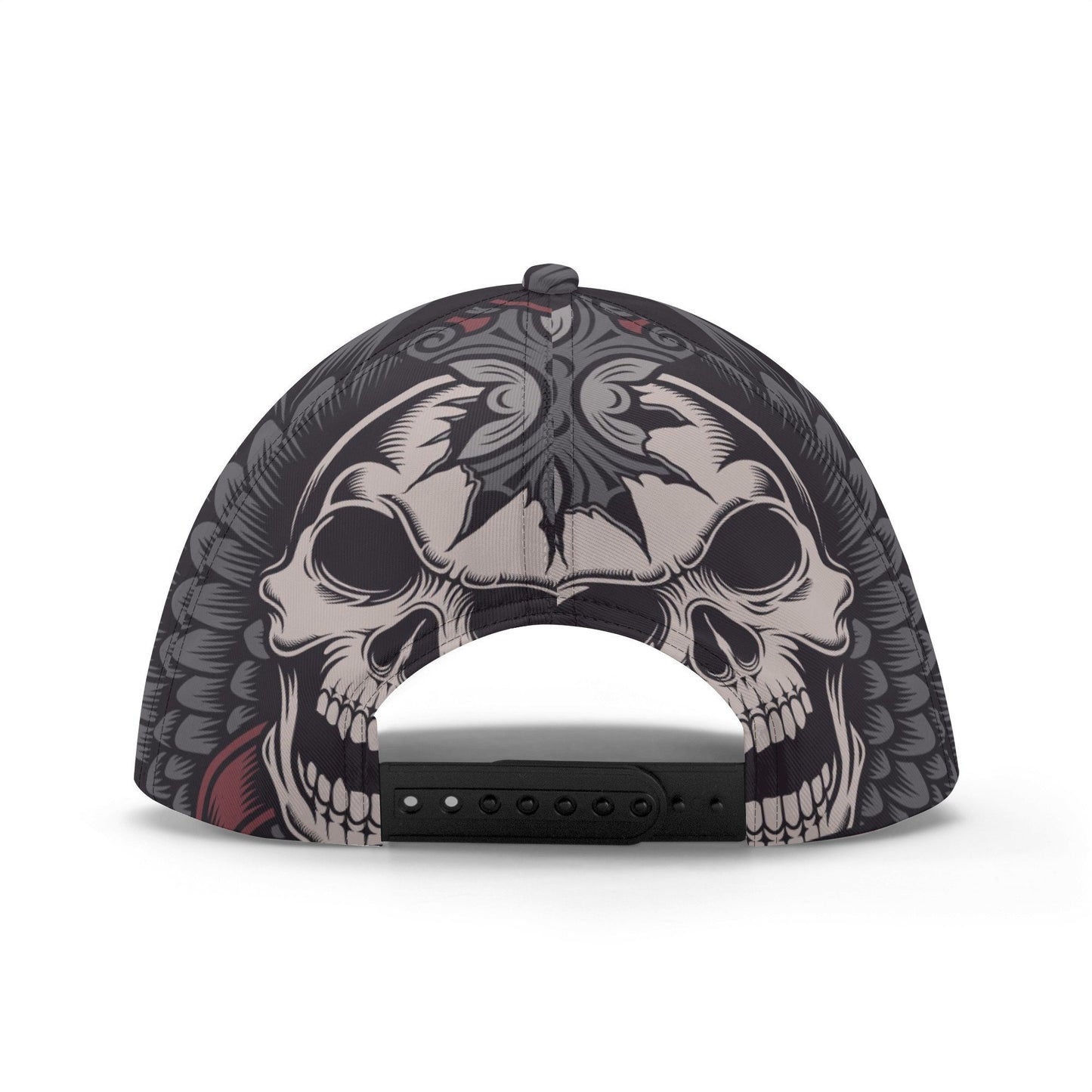 Death skull cap for men, goth baseball cap, flame skull baseball cap, skull hat, flaming skull cap for him, punisher skull headband, flame