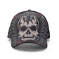 Death skull cap for men, goth baseball cap, flame skull baseball cap, skull hat, flaming skull cap for him, punisher skull headband, flame