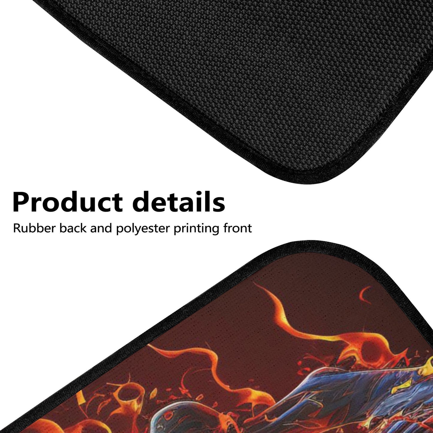 Skull in fire car protector, christmas skull cover cushion accessories for Cars, rose skull slip-on seat covers, horror car tool, horror was