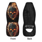 Skull in fire car seat protector, skull car seat protector cover, christmas skull car tool, goth car protector punisher skull car seat cover
