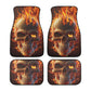 Skull in fire car protector, christmas skull cover cushion accessories for Cars, rose skull slip-on seat covers, horror car tool, horror was