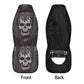 Halloween seat cover for truck, halloween seat cover for truck, flaming skull slip-on seat covers, horror seat cover for car, halloween car