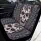 Halloween seat cover for truck, halloween seat cover for truck, flaming skull slip-on seat covers, horror seat cover for car, halloween car