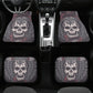 Halloween seat cover for truck, halloween seat cover for truck, flaming skull slip-on seat covers, horror seat cover for car, halloween car