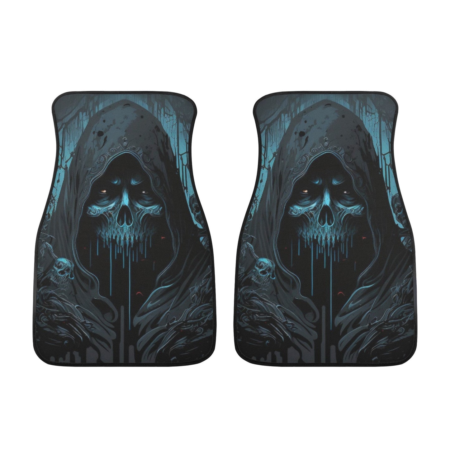 Skeleton car accessories, death skull seat cover protector, biker skull seat cover for car, biker skull car tool, flaming skull car seat cus