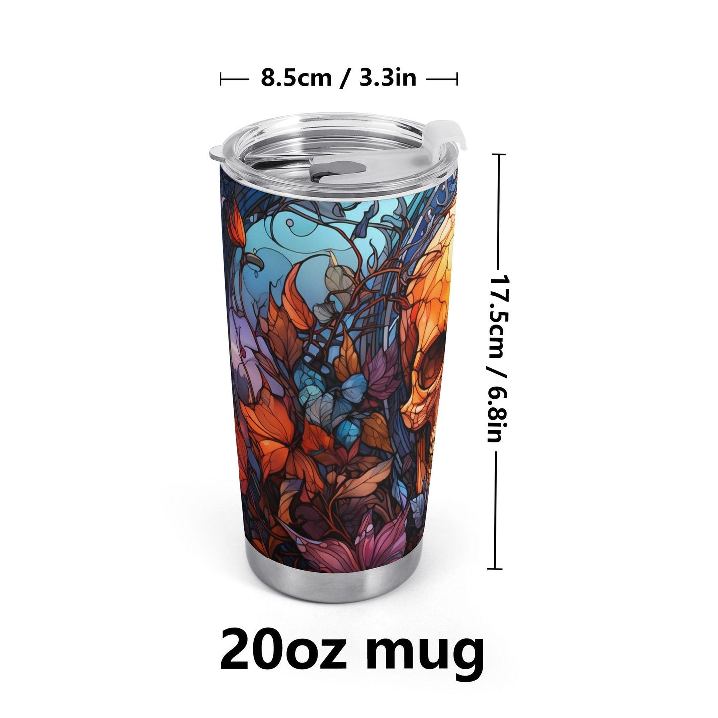 Gothic skull jumbo Mug, hooded skull cup, motorcycle skull tumbler, death skull mug, halloween cup, evil face tumblr, rose skull coffee mug,