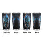 Horror beer mug, reaper skull jumbo Mug, evil tumbler, skull freezer Mug, horror jumbo Mug, hooded skull freezer Mug, skull cup, halloween c