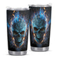 Horror beer mug, reaper skull jumbo Mug, evil tumbler, skull freezer Mug, horror jumbo Mug, hooded skull freezer Mug, skull cup, halloween c