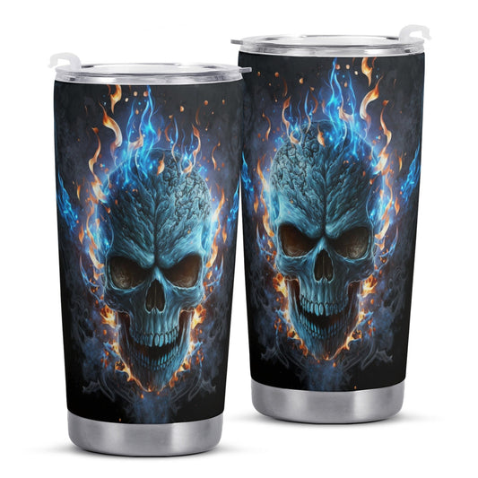 Horror beer mug, reaper skull jumbo Mug, evil tumbler, skull freezer Mug, horror jumbo Mug, hooded skull freezer Mug, skull cup, halloween c