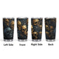 Biker skull tumblr, flower skull freezer Mug, christmas skull freezer Mug, skull tumbler, skull coffee mug, skull in fire beer mug, flower s