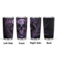 Skeleton mug, rose skull freezer Mug, christmas skull freezer Mug, flaming skull cup, rose skull coffee mug, horror freezer Mug, christmas s