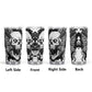 Death skull coffee mug, death skull tumbler, flaming skull cup, reaper skull tumblr, rose skull coffee mug, skull tumbler cup mug, death wit