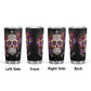 Day of the dead mug, dia de los muertos skull travel mug, floral sugar skull jumbo Mug, mexico mug, calaveras skull travel mug, cinco de may