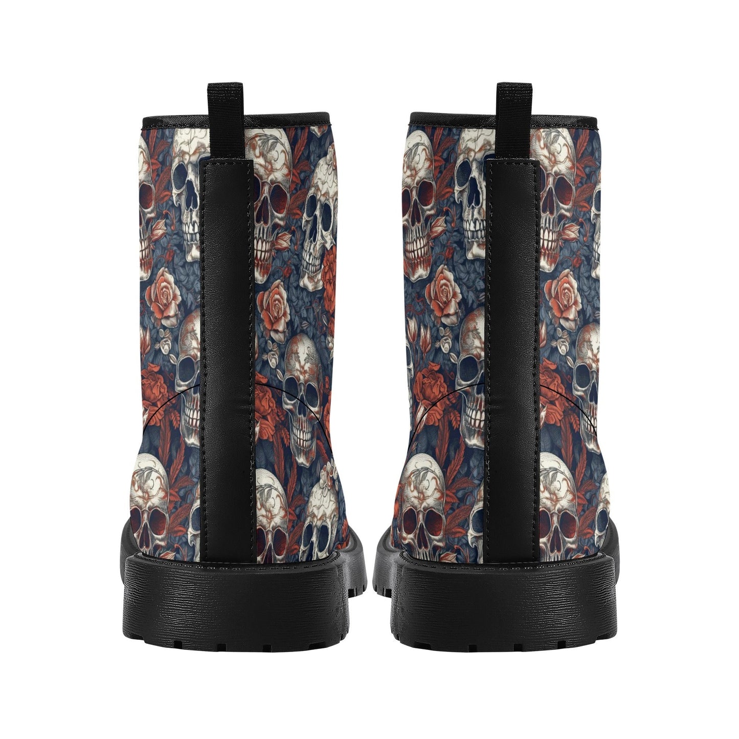 Skull combat boots, death with scythes boots for men women, halloween waterproof boot, reaper skull men women shoes, grim reaper unisex shoe