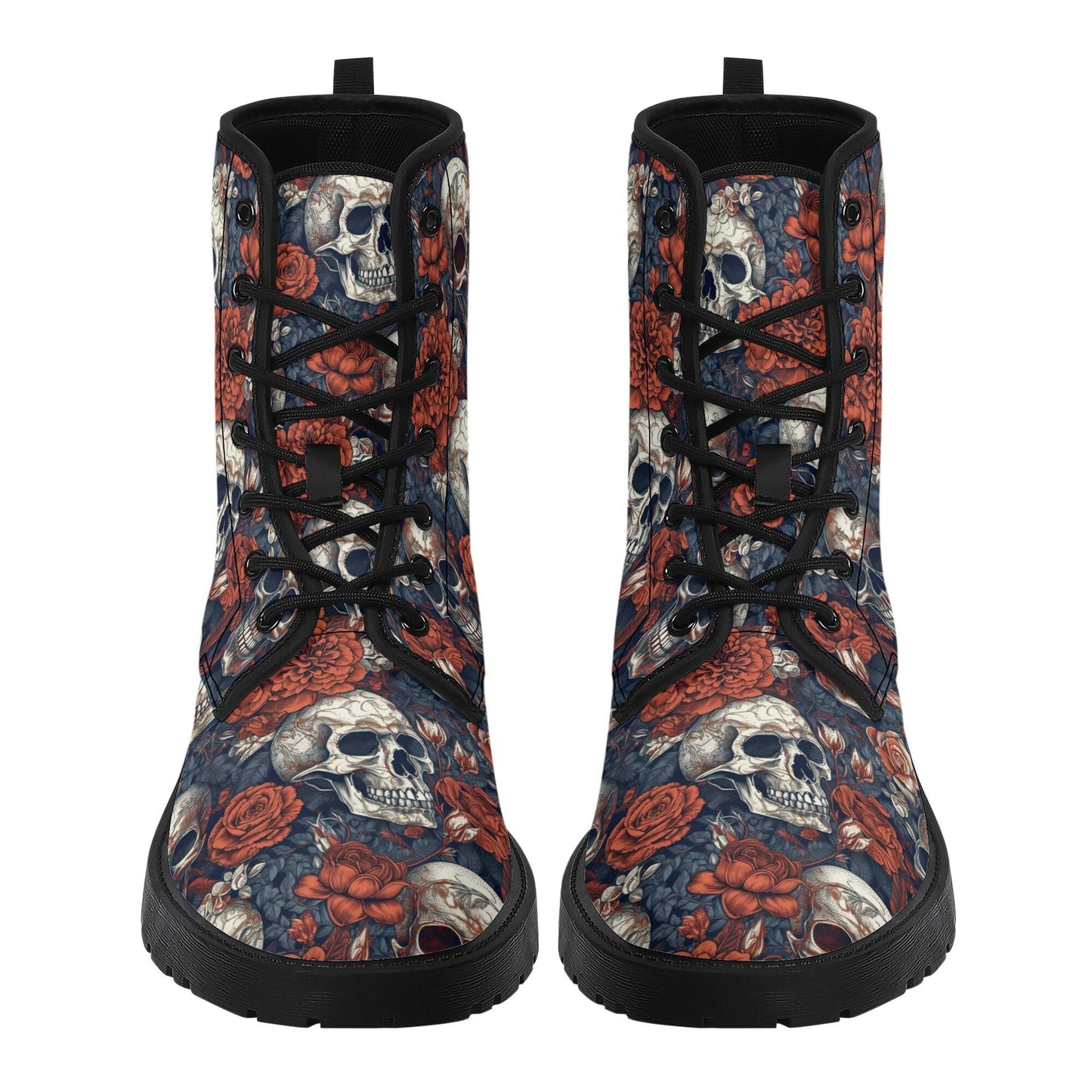 Skull combat boots, death with scythes boots for men women, halloween waterproof boot, reaper skull men women shoes, grim reaper unisex shoe