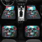 Flame skull cover cushion accessories for Cars, gothic skull car protector, punisher skull car seat cover, hooded skull seat cover for truck