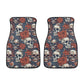 Hooded skull steering wheel, reaper skull car tool, motorcycle skull car floor mat, death with scythes truck seat cover, skull mats for car