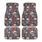 Hooded skull steering wheel, reaper skull car tool, motorcycle skull car floor mat, death with scythes truck seat cover, skull mats for car