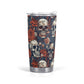 Flower skull coffee mug, hooded skull travel mug, biker skull beer mug, punisher skull cup, death with scythes tumblr, halloween mug, skelet