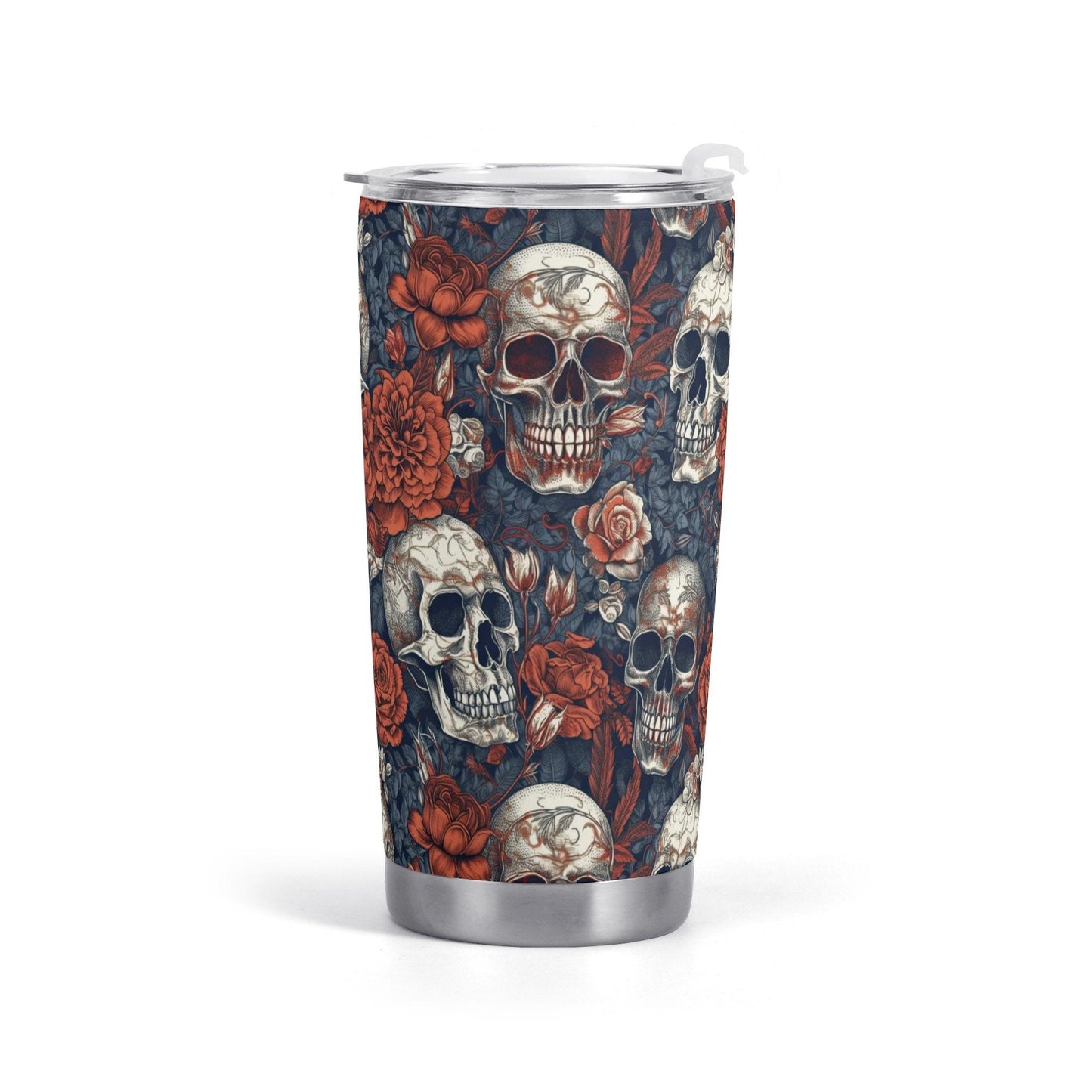 Flower skull coffee mug, hooded skull travel mug, biker skull beer mug, punisher skull cup, death with scythes tumblr, halloween mug, skelet