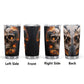 Skull in fire tumbler cup mug, skull in fire tumbler cup mug, goth mug, floral skull cup, death with scythes jumbo Mug, christmas skull mug