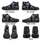 Punisher skull shoes for her, reaper skull shoes for her, rose skull men shoes, skull with scythes sneakers gift, evil face causual shoes, g