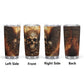Skeleton tumbler cup mug, grim reaper tumbler, death skull tumblr, death with scythes tumbler cup mug, grim reaper tumblr, motorcycle skull