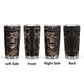 Death skull tumbler, flaming skull coffee mug, christmas skull cup, motorcycle skull coffee mug, flame skull tumbler, skull tumblr, grim rea