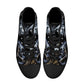 Punisher skull shoes for her, reaper skull shoes for her, rose skull men shoes, skull with scythes sneakers gift, evil face causual shoes, g