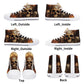 Goth canvas shoes, flaming skull high top shoes, rose skull shoes, flaming skull men sneakers, hooded skull women sneakers, gothic skull sho