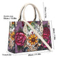 Candy skull long wallet, sugar skull girl travel bag, day of the dead shoulder bag, floral sugar skull bag with shoulder strap, floral sugar