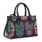 Day of the dead cosmetic bag, sugar skull crossbody bag, candy skull shoulder bag, candy skull bag with shoulder strap, day of the dead tote