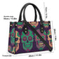 Day of the dead cosmetic bag, sugar skull crossbody bag, candy skull shoulder bag, candy skull bag with shoulder strap, day of the dead tote