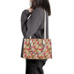 Sugar skull messenger bag, candy skull cosmetic bag, floral sugar skull handmade bag, dia de los muertos skull travel bag, cinco de mayo sku