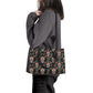 Cinco de mayo skull tote bag, day of the dead travel bag, dia de los muertos skull large tote bag, floral skull travel bag, mexico tote bag,