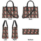 Rose skull shoulder bag, devil ghost travel bag, evil face crossbody bag, grim reaper women's purse, skull large tote bag, flower skull hand