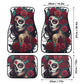 Dia de los muertos skull car seat cover full set, floral skull car seat cushion cover, cinco de mayo skull car seat cover, dia de los muerto