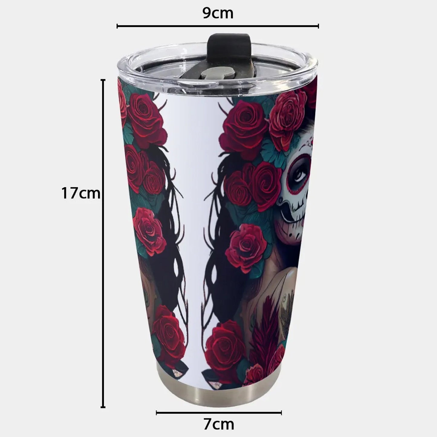 Candy skull beer mug, sugar skull freezer Mug, dia de los muertos skull jumbo Mug, mexico jumbo Mug, floral sugar skull jumbo Mug, cinco de