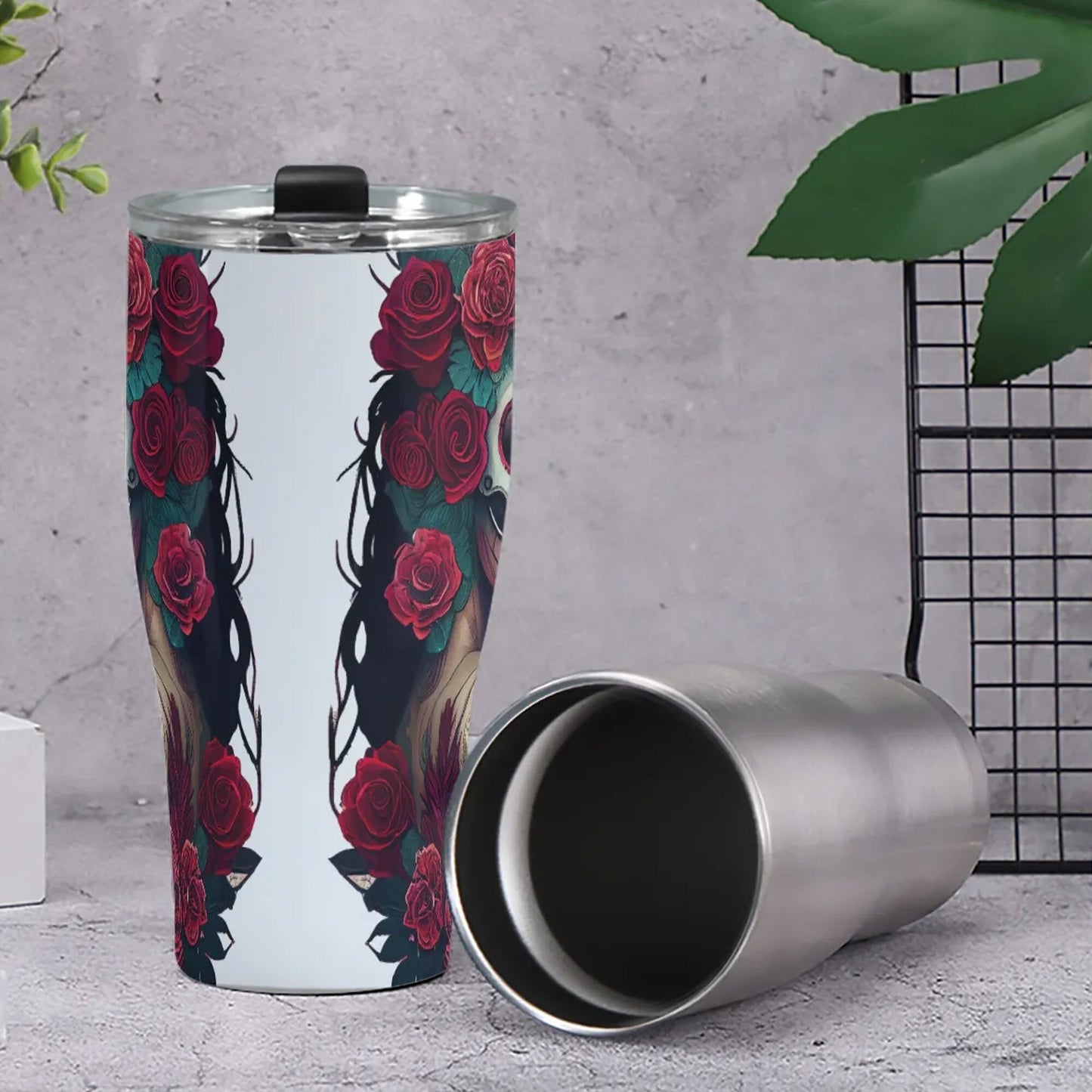 Candy skull beer mug, sugar skull freezer Mug, dia de los muertos skull jumbo Mug, mexico jumbo Mug, floral sugar skull jumbo Mug, cinco de