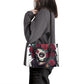 Sugar skull girl tote bag, day of the dead messenger bag, day of the dead travel bag, day of the dead cosmetic bag, mexican skull purse, day