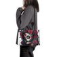 Sugar skull girl tote bag, day of the dead messenger bag, day of the dead travel bag, day of the dead cosmetic bag, mexican skull purse, day