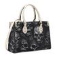 Skeleton messenger bag, skull in fire handbag, floral skull bag with shoulder strap, hooded skull handmade bag, hooded skull handmade bag, m