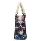 Spooky death handmade bag, halloween messenger bag, grim reaper handmade bag, floral skull handbag with strap, halloween body bag, punisher