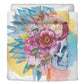 Flower skull comforter set, halloween pillow cover, skeleton pillow cover, death skull pillow cover, flame skull duvet cover, devil ghost pi