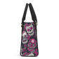 Sugar skull cosmetic bag, sugar skull messenger bag, sugar skull women's handbag, mexico messenger bag, mexico handbag with strap, mexican s