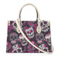 Sugar skull cosmetic bag, sugar skull messenger bag, sugar skull women's handbag, mexico messenger bag, mexico handbag with strap, mexican s