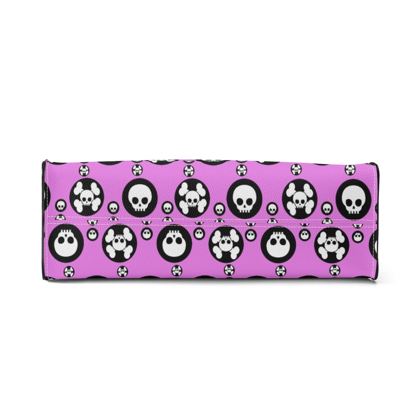 Punisher skull cosmetic bag, Spooky Halloween women's purse, gothic skull tote bag, death with scythes shoulder bag, reaper skull travel bag