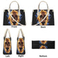 Spooky death crossbody bag, punisher skull women's handbag, motorcycle skull bag with shoulder strap, goth large tote bag, floral skull mess
