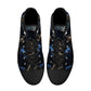 Halloween hight top sneakers, dark horror high-top shoes, skull with scythes men sneakers, evil face high top shoes, evil face shoes, flower