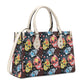 Sugar skull tote bag, mexican skull bag with shoulder strap, mexican skull cosmetic bag, candy skull shoulder bag, calaveras skull crossbody